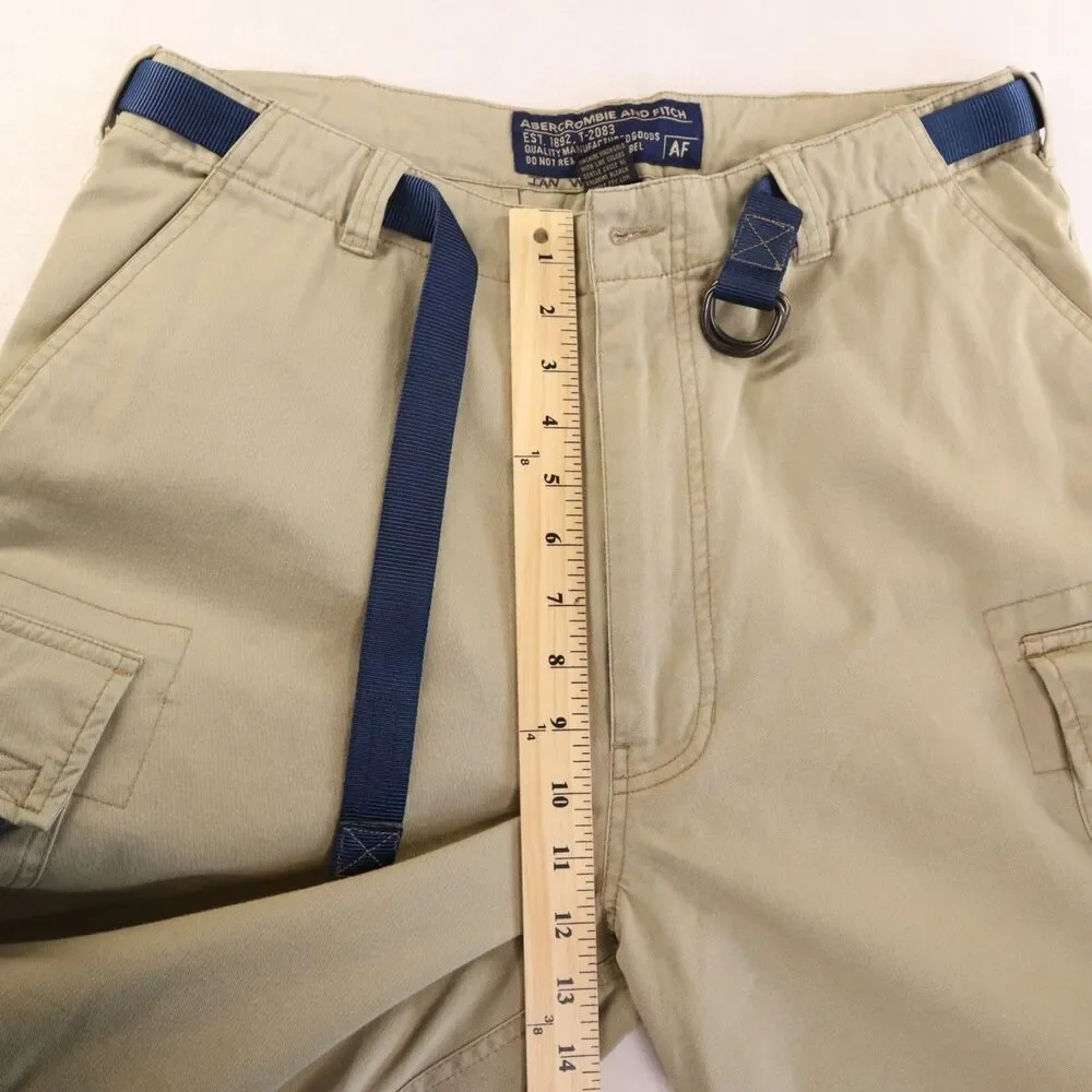 Abercrombie & Fitch Men's M Convertible Paratrooper Cargo Pants Y2K Baggy VTG - Picture 14 of 15